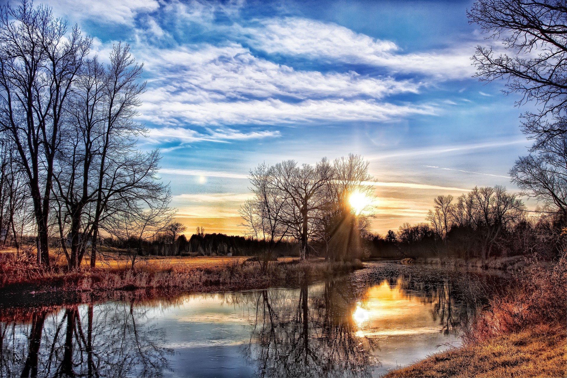 landschaft sonnenuntergang