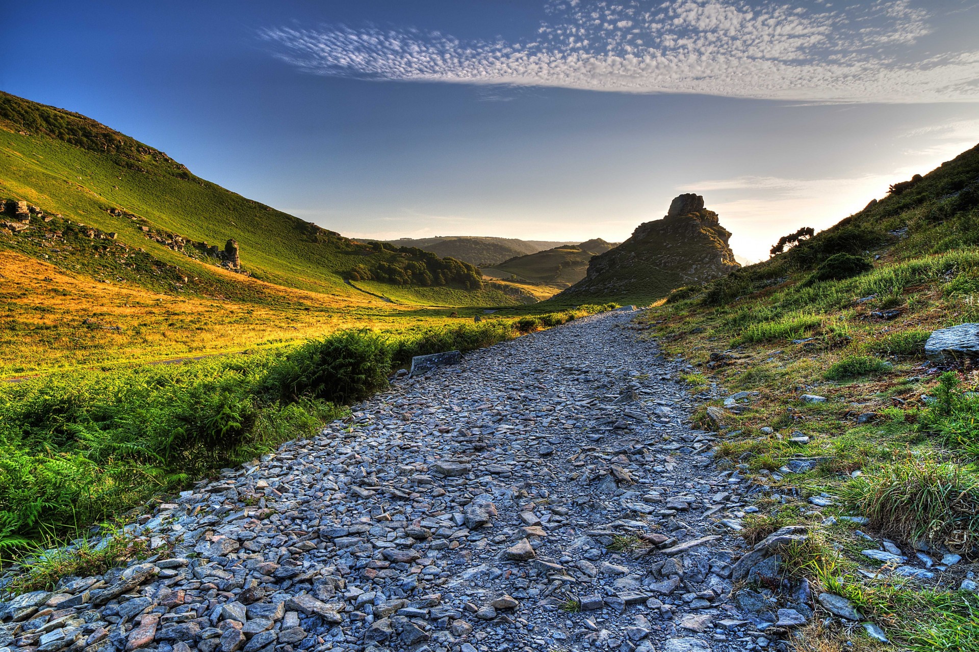 pierres paysage collines exmoor royaume-uni roches