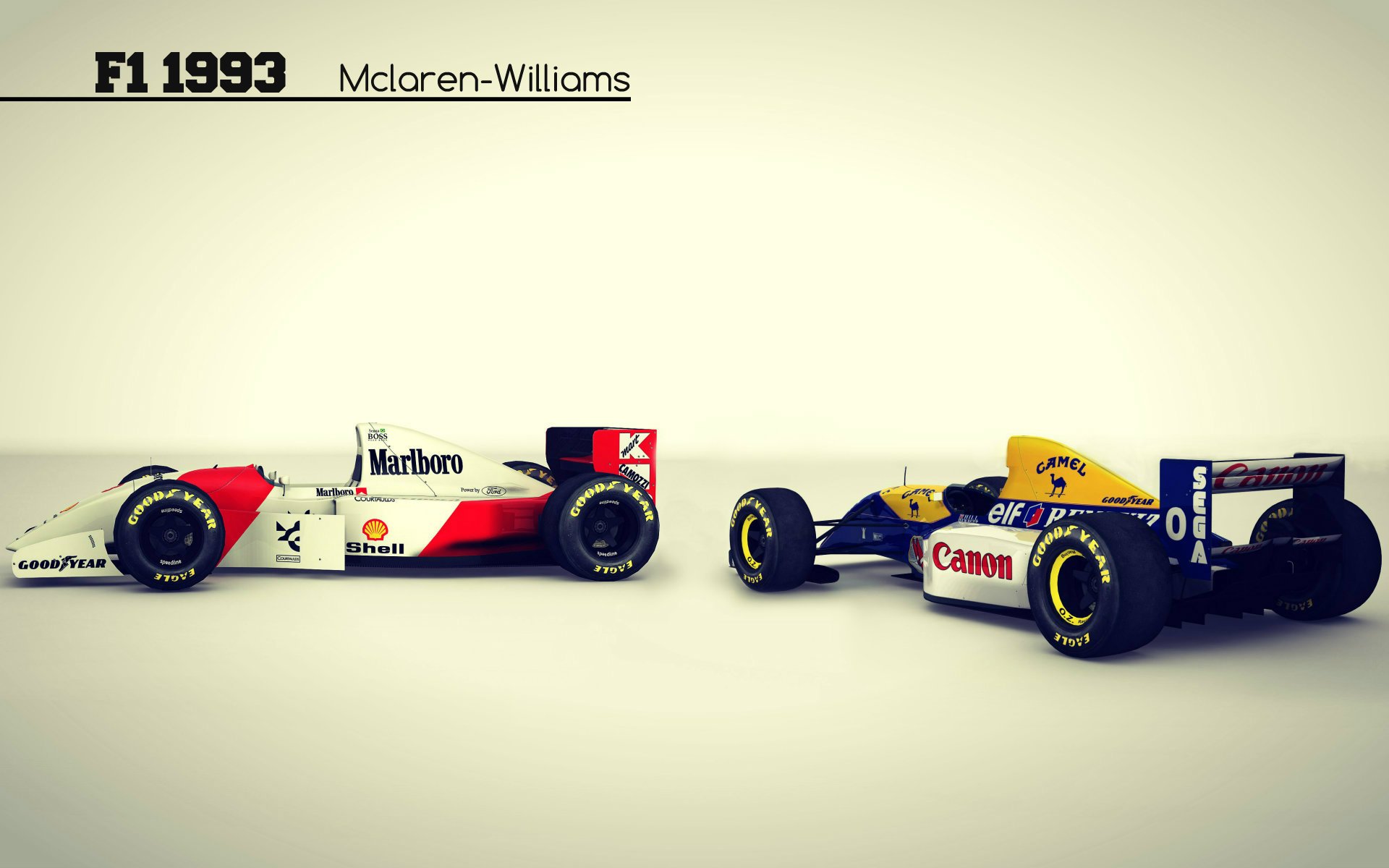 vintage f1 mclaren williams senna coches fórmula gran premio