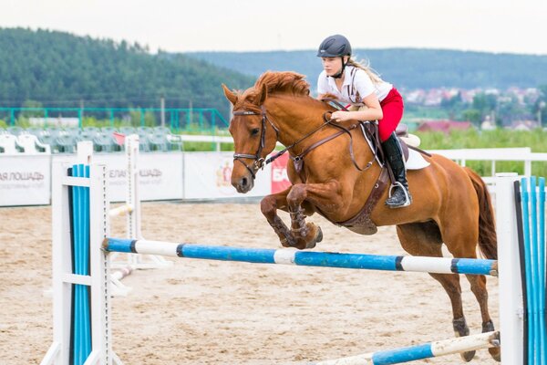 Reitsport mit Mädchen