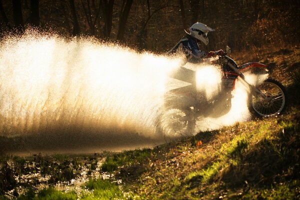 Sportmotorradrennen Foto