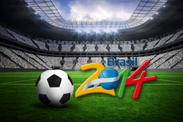 Fifa-Logo 2014 in Brasilien