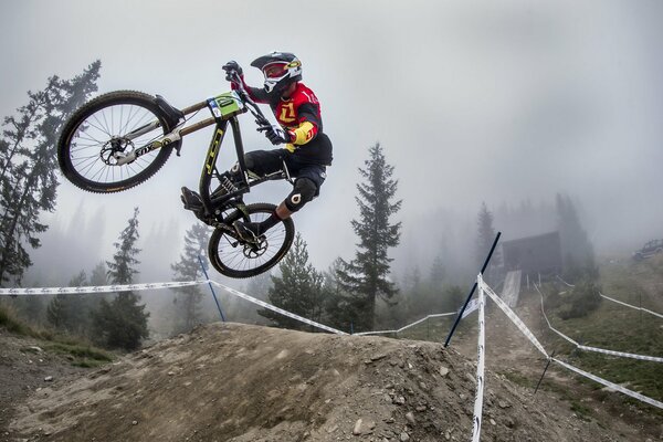 Sport und Radrennen in der Natur