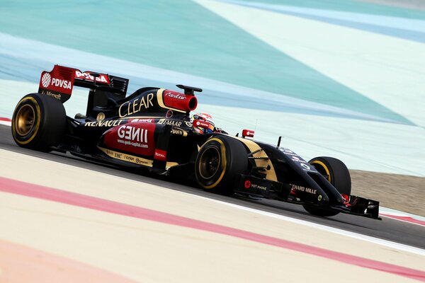 Voiture de formule de l équipe lotus f1