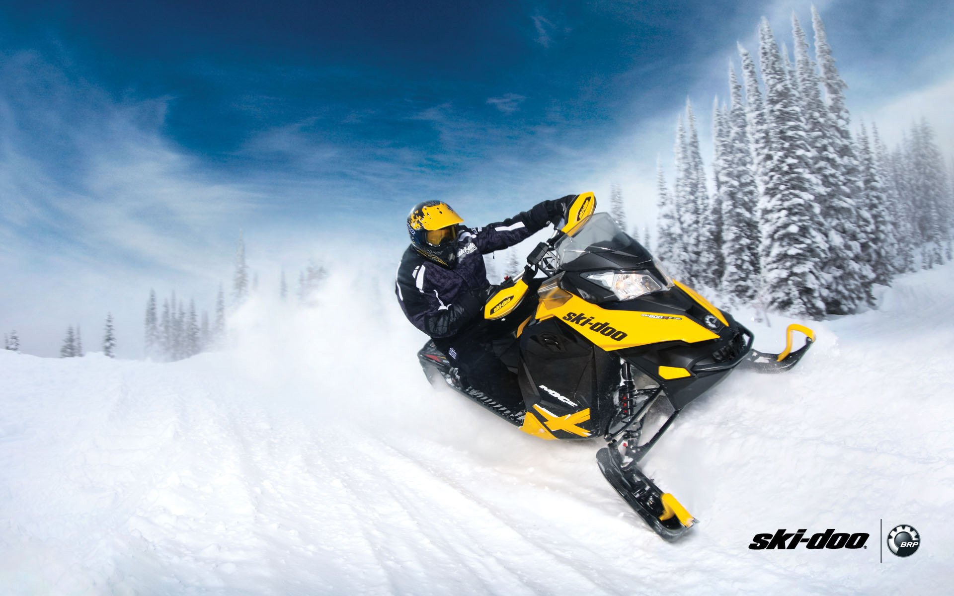 ki-doo motoneige mxz brp neige forêt sport