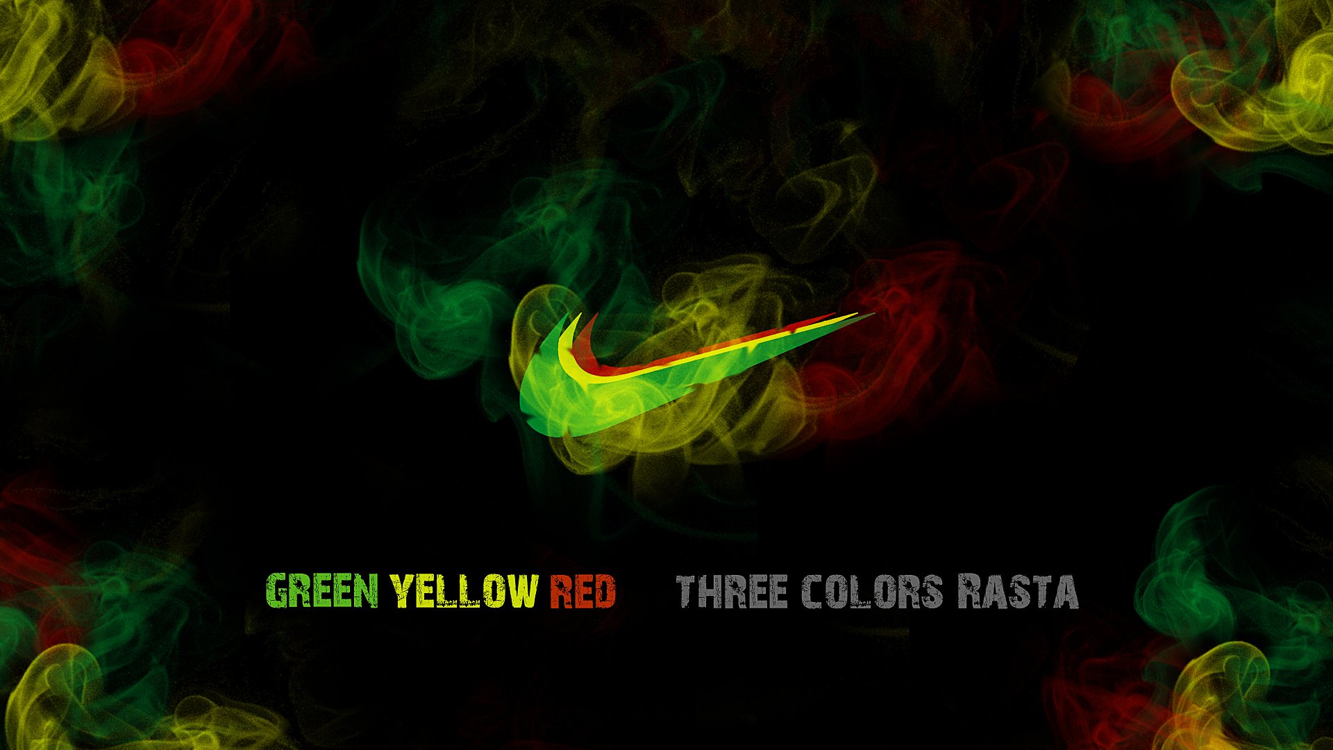 nike rasta ganga humo anasha nike deporte rojo tema fondo de pantalla jav