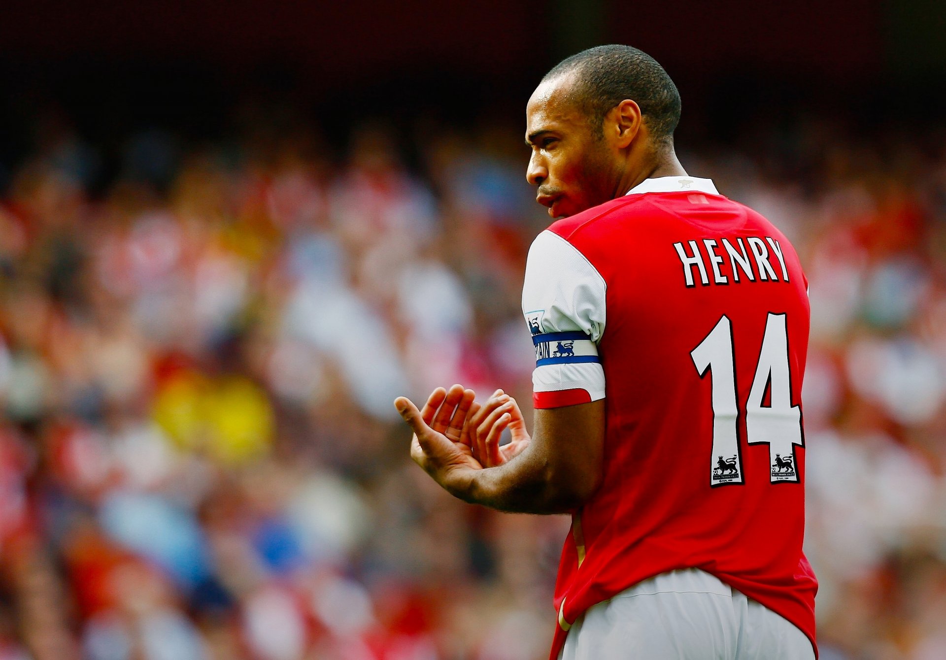 thierry henry henry henry arsenal inglaterra club uniforme futbolista capitán estrella fútbol