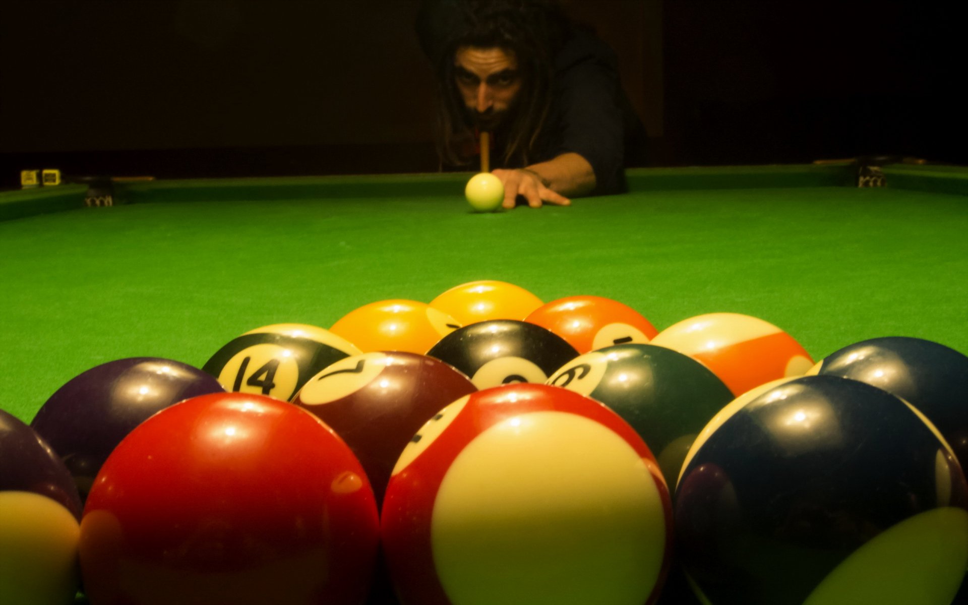 billar bolas de colores snooker