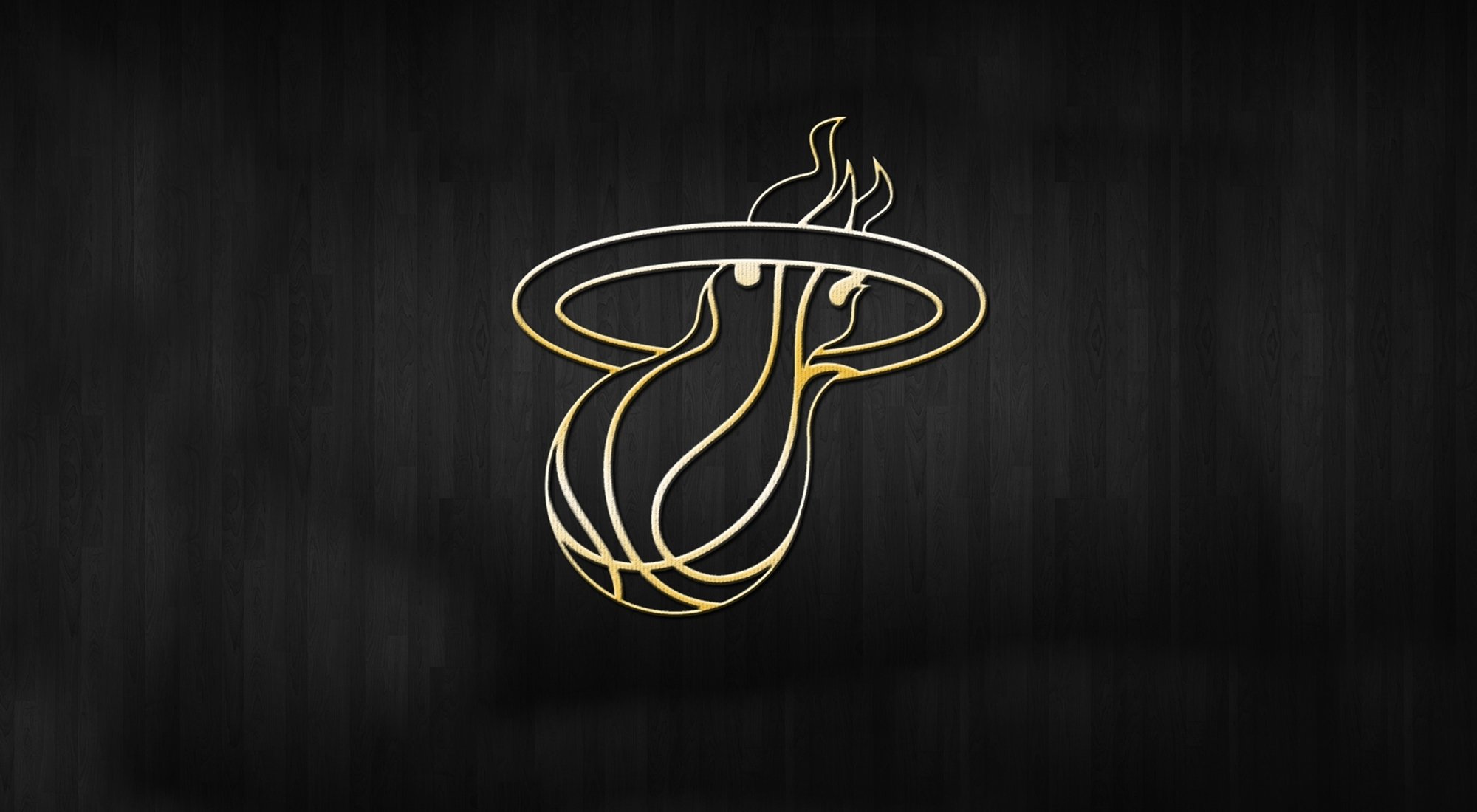 miami logo tło nba złoto