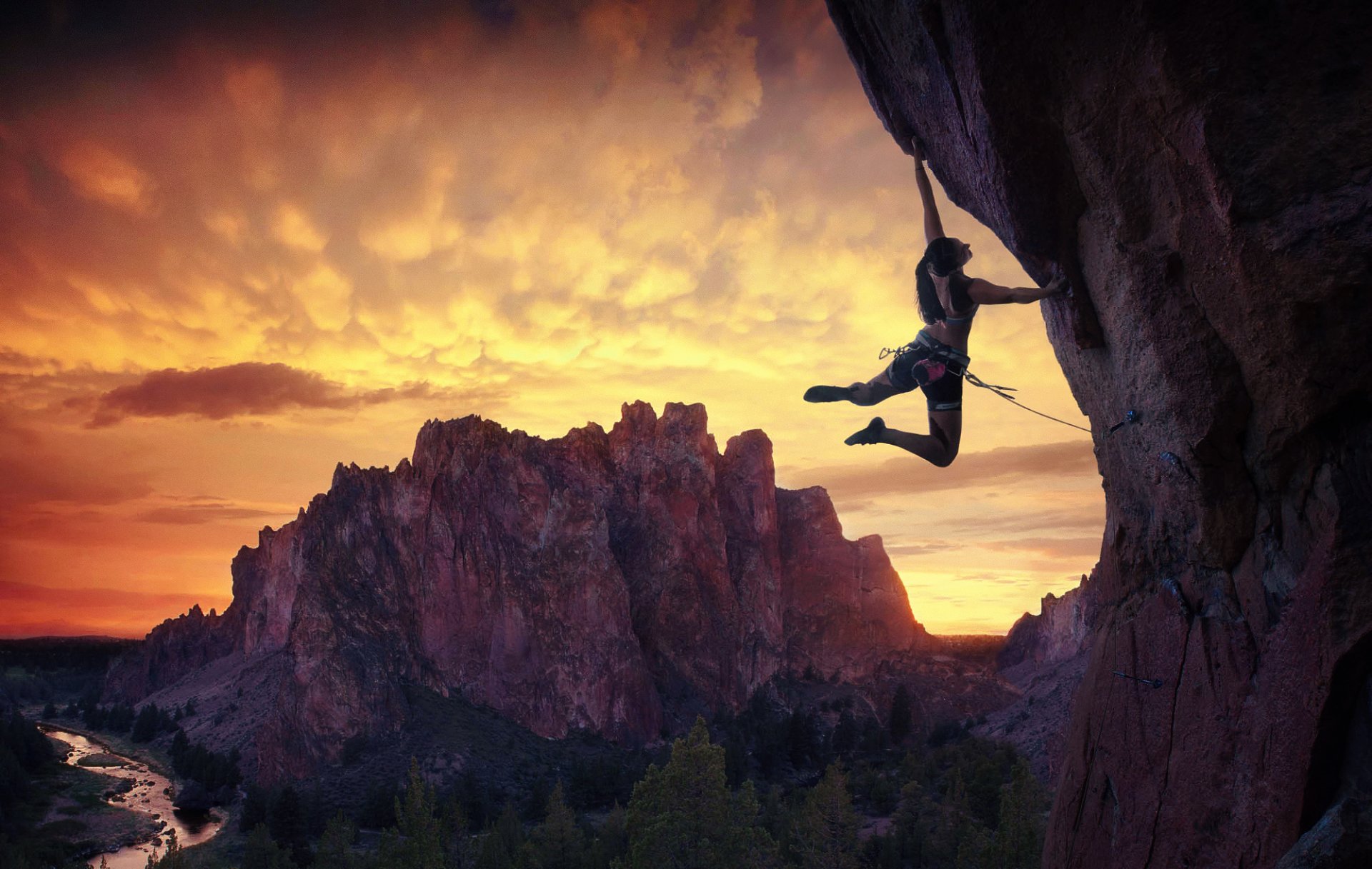 sport attività arrampicata su roccia arrampicata su roccia amanda clark montagne rocce oregon smith rock state park