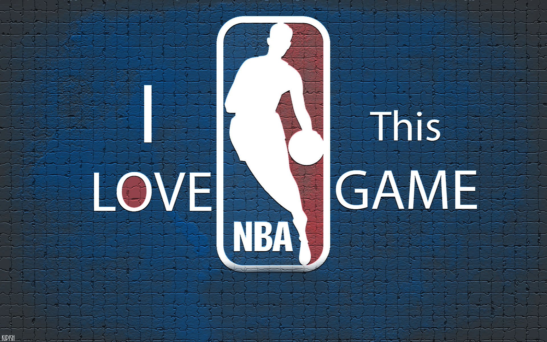 nba basket-ball logo fond bleu mur