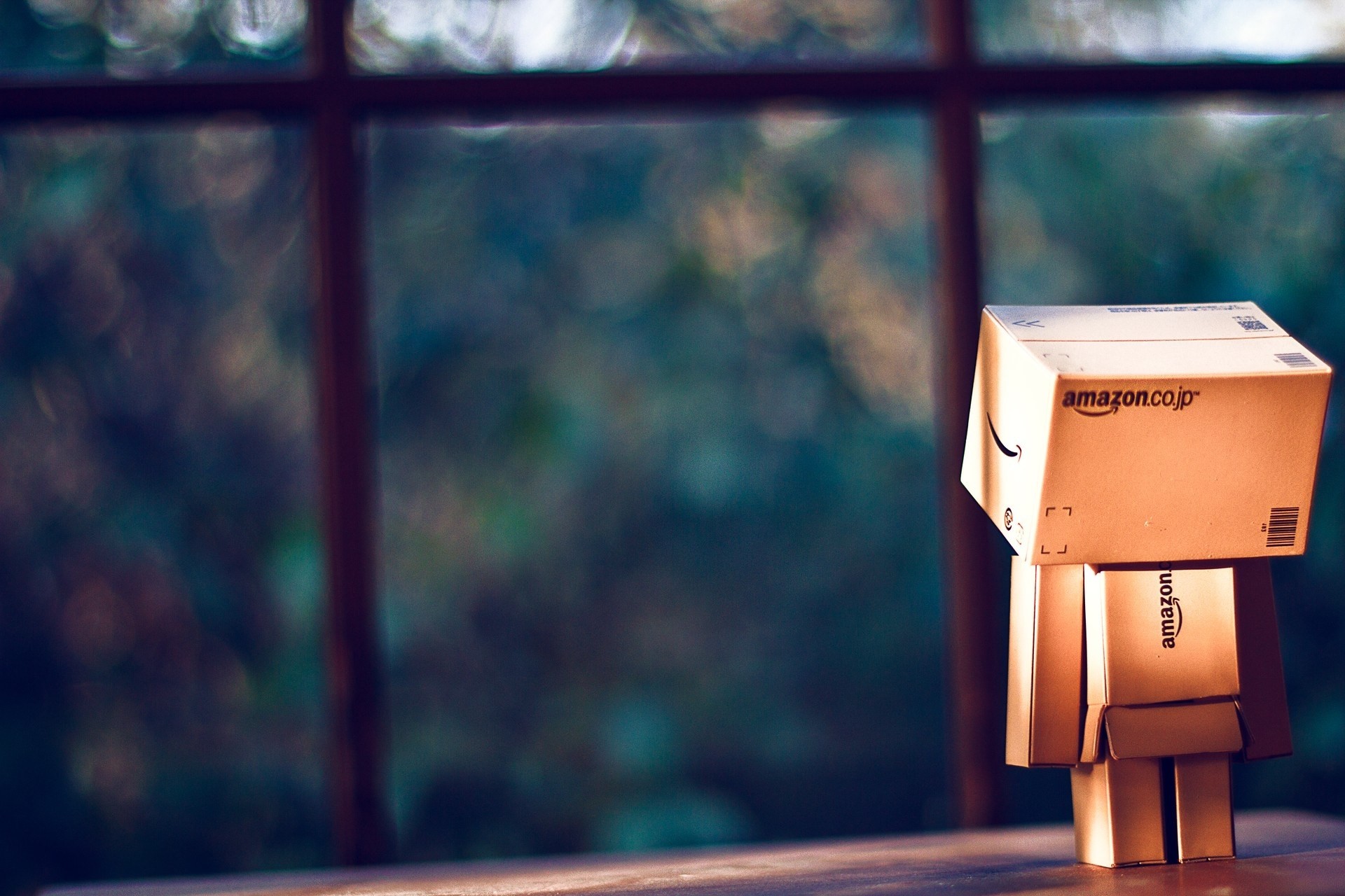 window dream danbo cardboard man toy