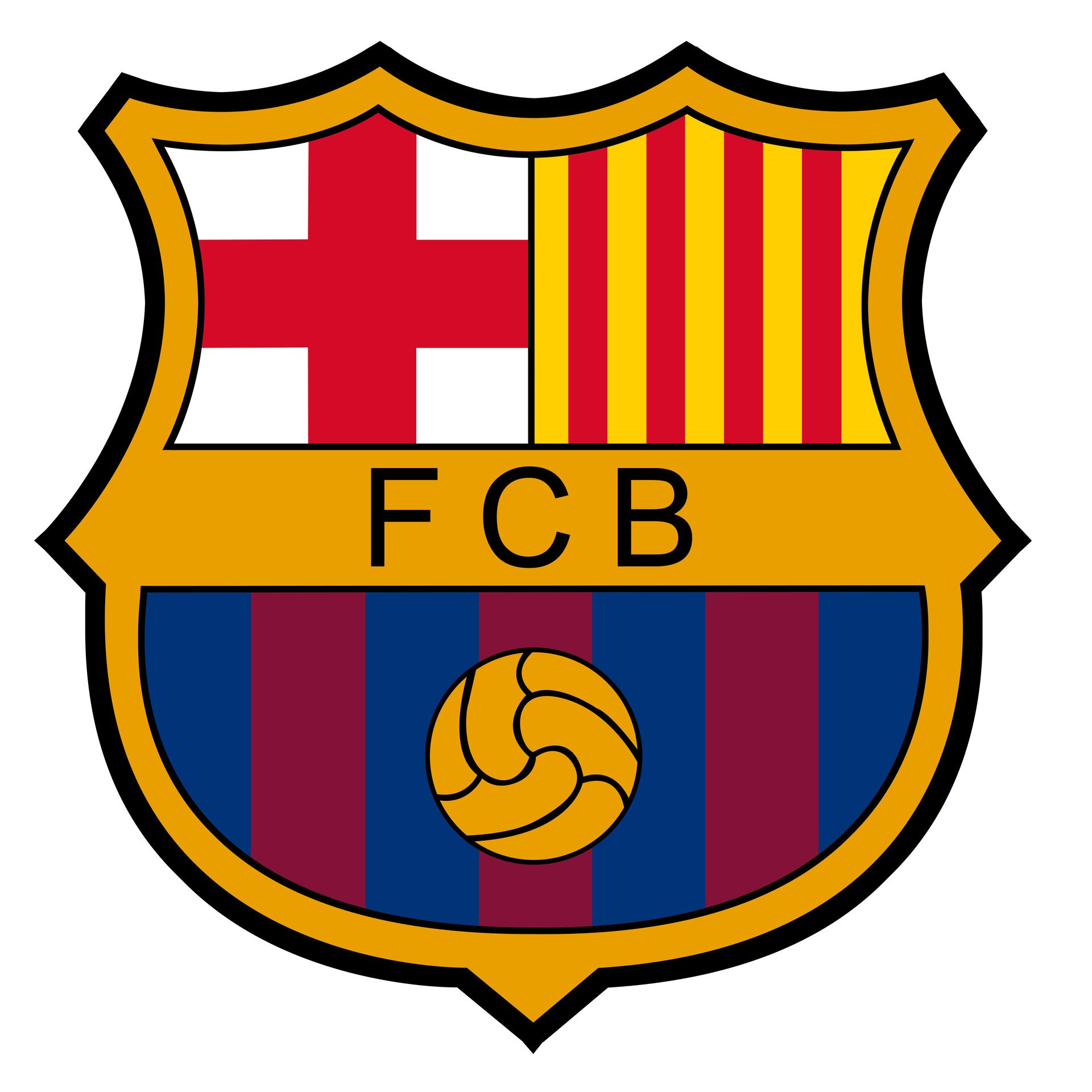 sport piłka nożna klub fc barcelona barca godło