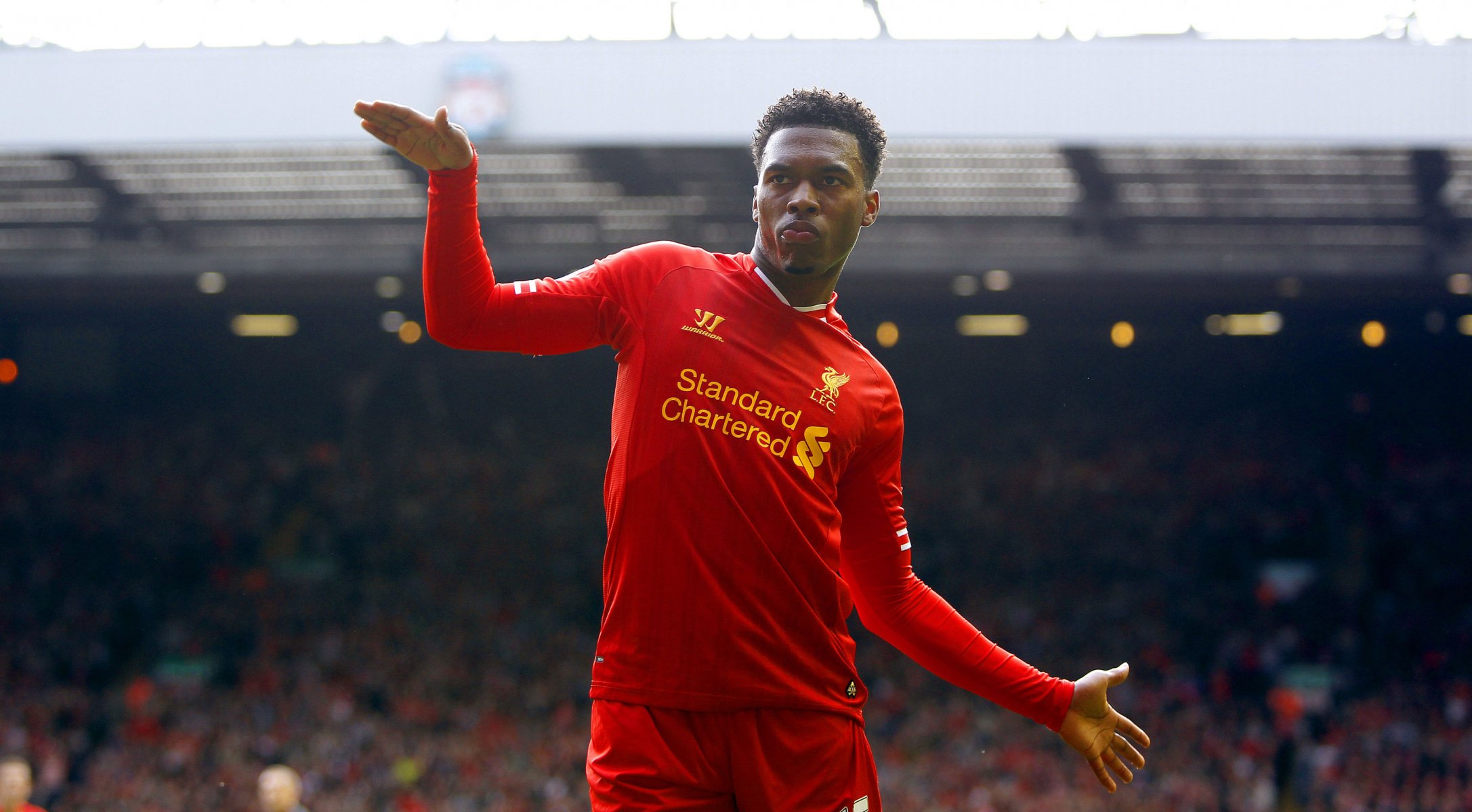 liverpool lfc ynwa inglaterra club fútbol daniel sturridge daniel sturridge inglés premier league barclays adelante standard chartered danza baile propósito de celebración