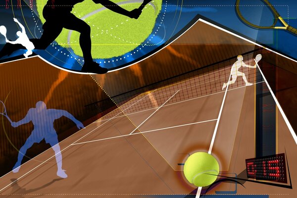 Abstraction of the game of lawn tennis