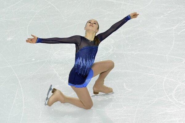 Eiskunstläuferin Julia Lipnitskaya in Sotschi 2014