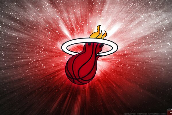 Logo Miami de LeBron James en basket-ball