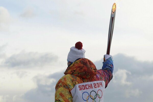 Torche des jeux olympiques, Russie