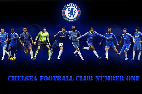 The emblem of the number one Chelsea team