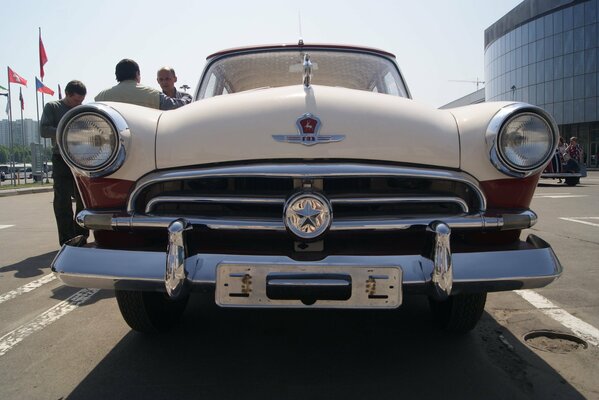 Soviet car gaz on the road