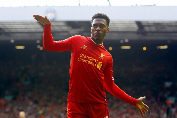 Spieler Daniel Sturridge tanzt