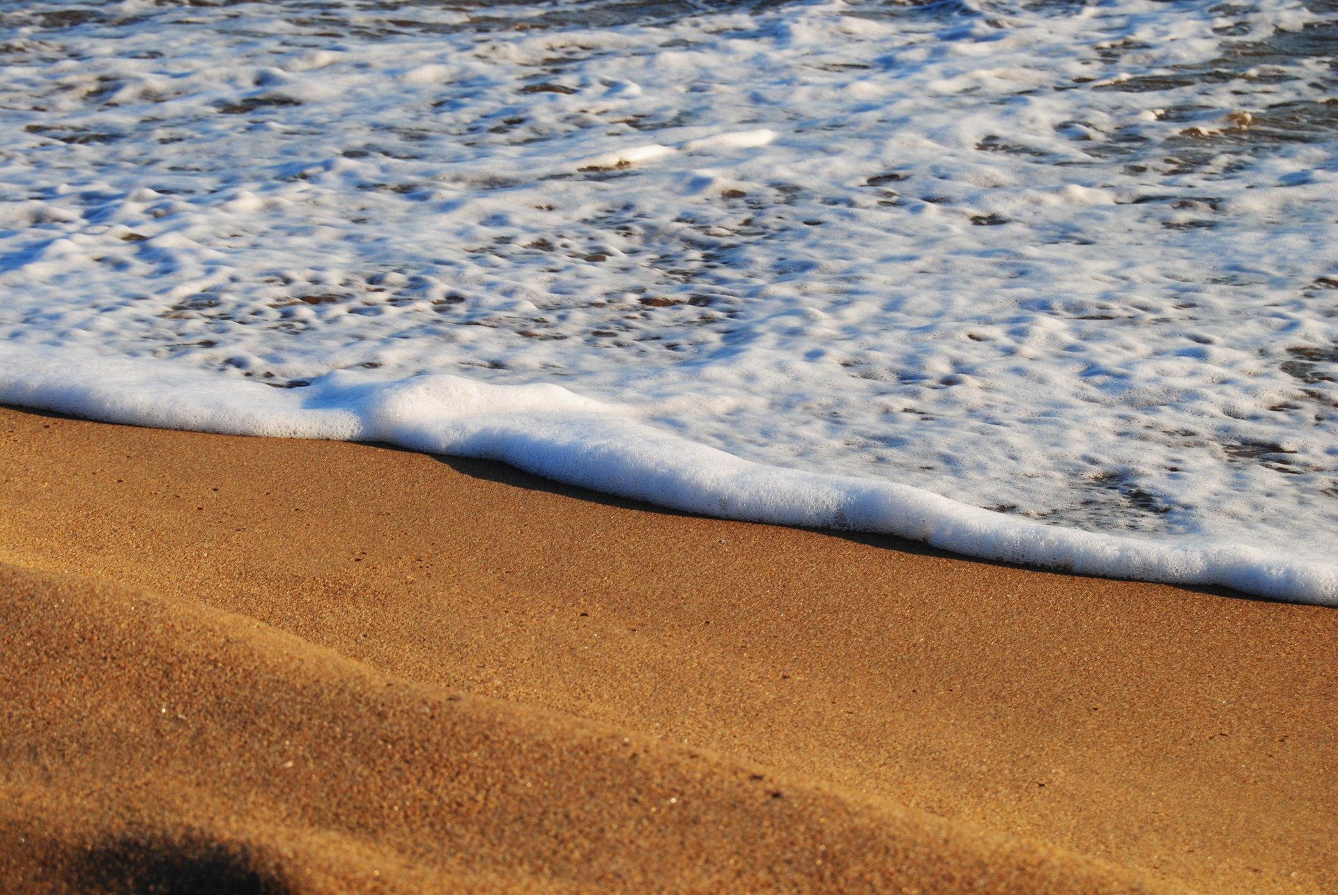 mer plage mousse sable