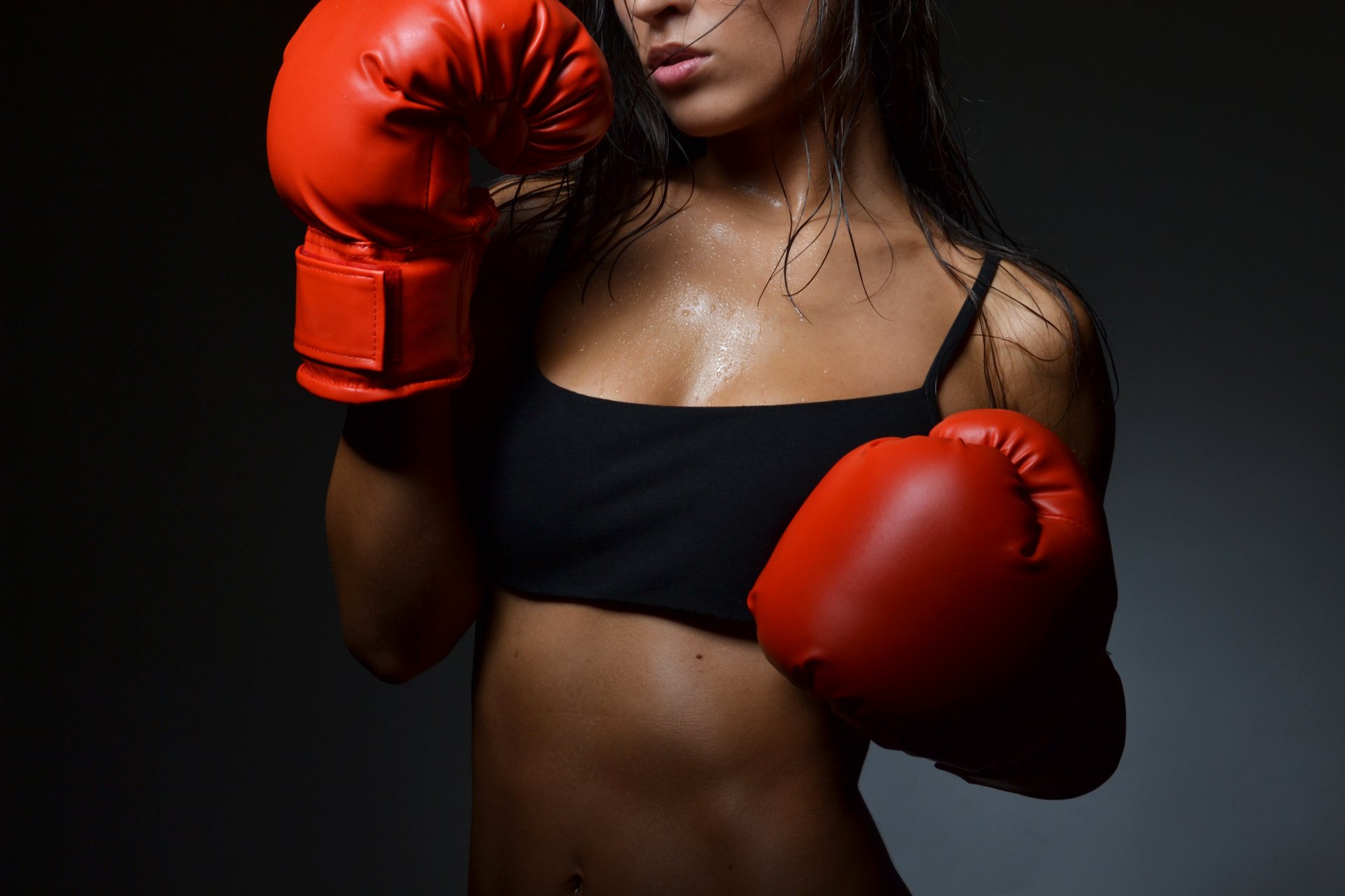 sexy guantes de boxeo mujer caliente boxeo