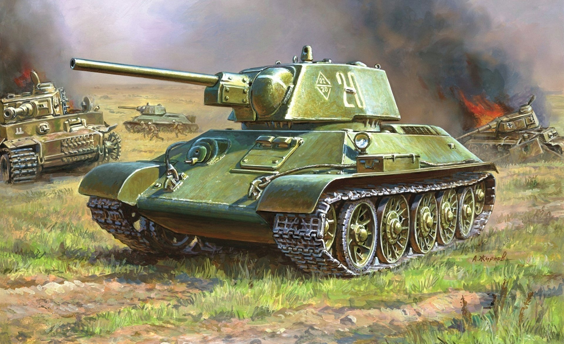 t-34-76 sovietico carro armato medio