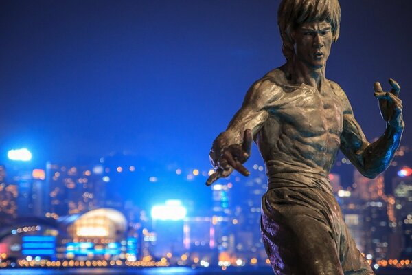 Monumento a Bruce Lee a Gon Kong