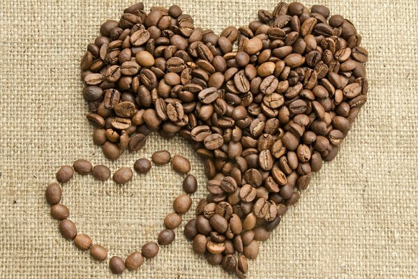 Amore con l aroma del caffè delizioso