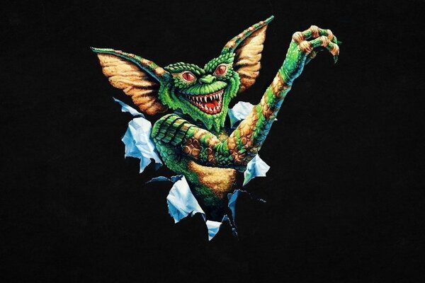 Arte Gremlins dibujo para tatuaje