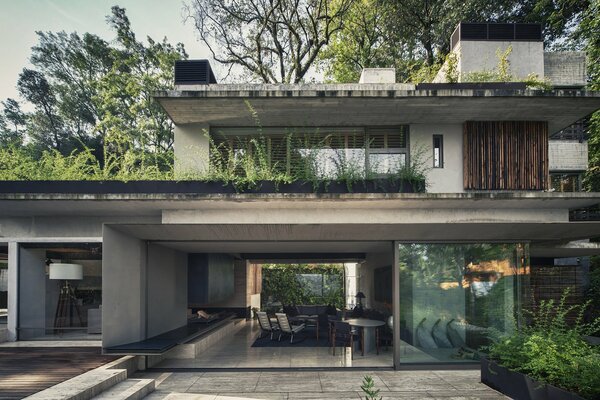 An unusual house with a stylish interior