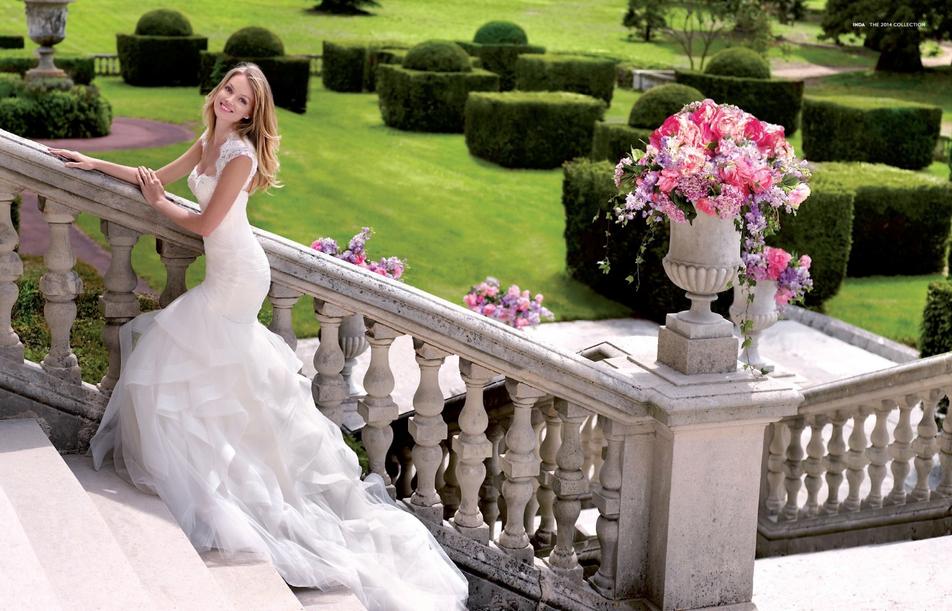 lindsay ellingson modèle mariée sourire vacances mariage robe