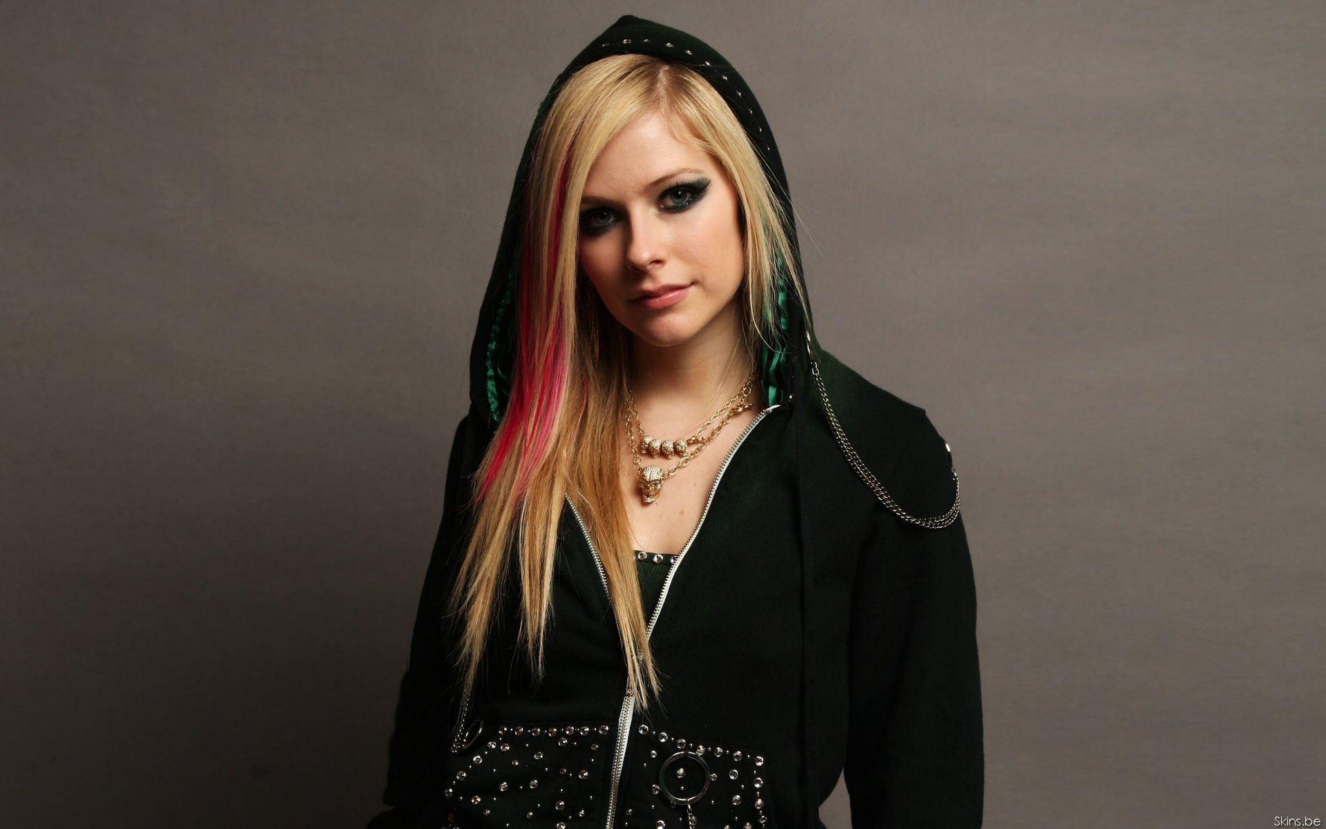 avril lavine veste look fond