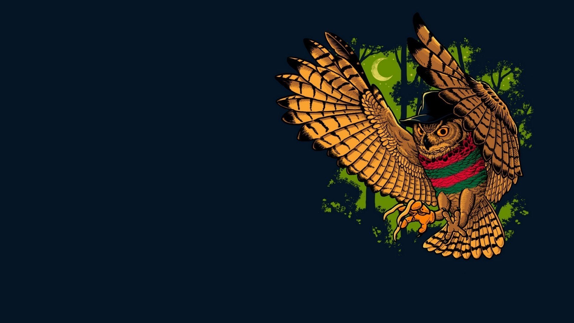 freddy krueger owl bird background freddy krueger