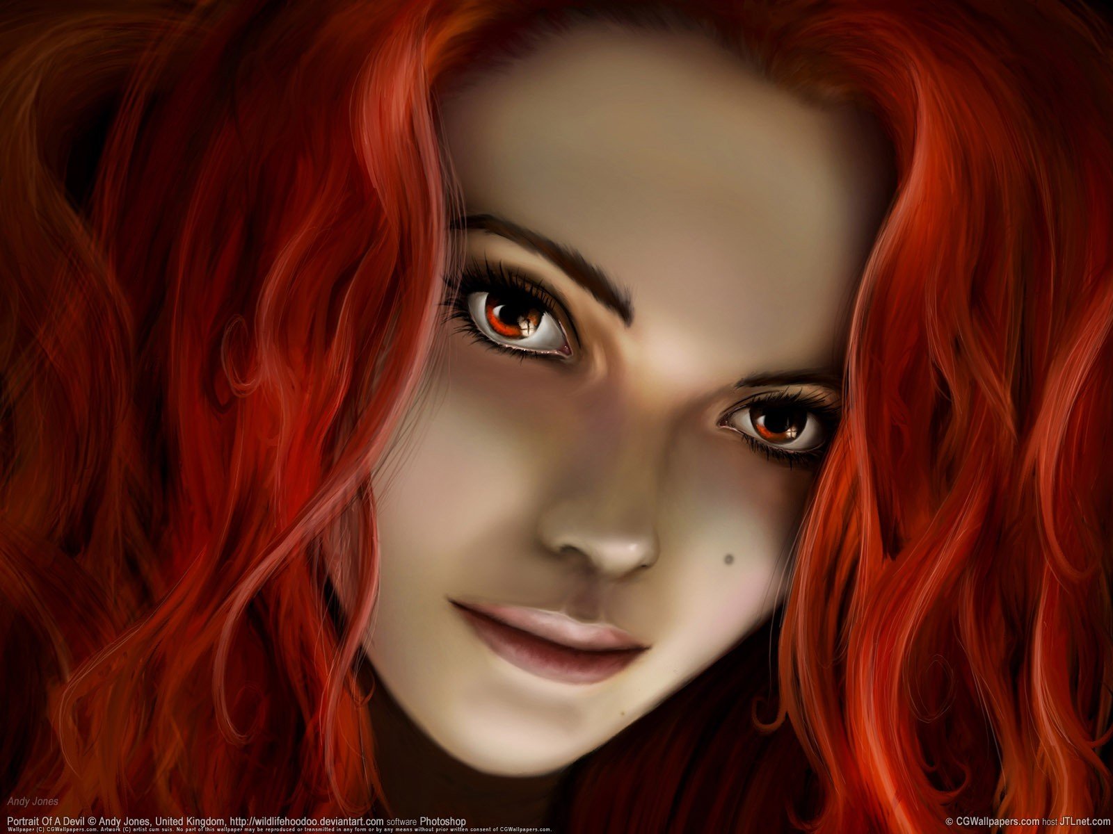 fille rouge cheveux