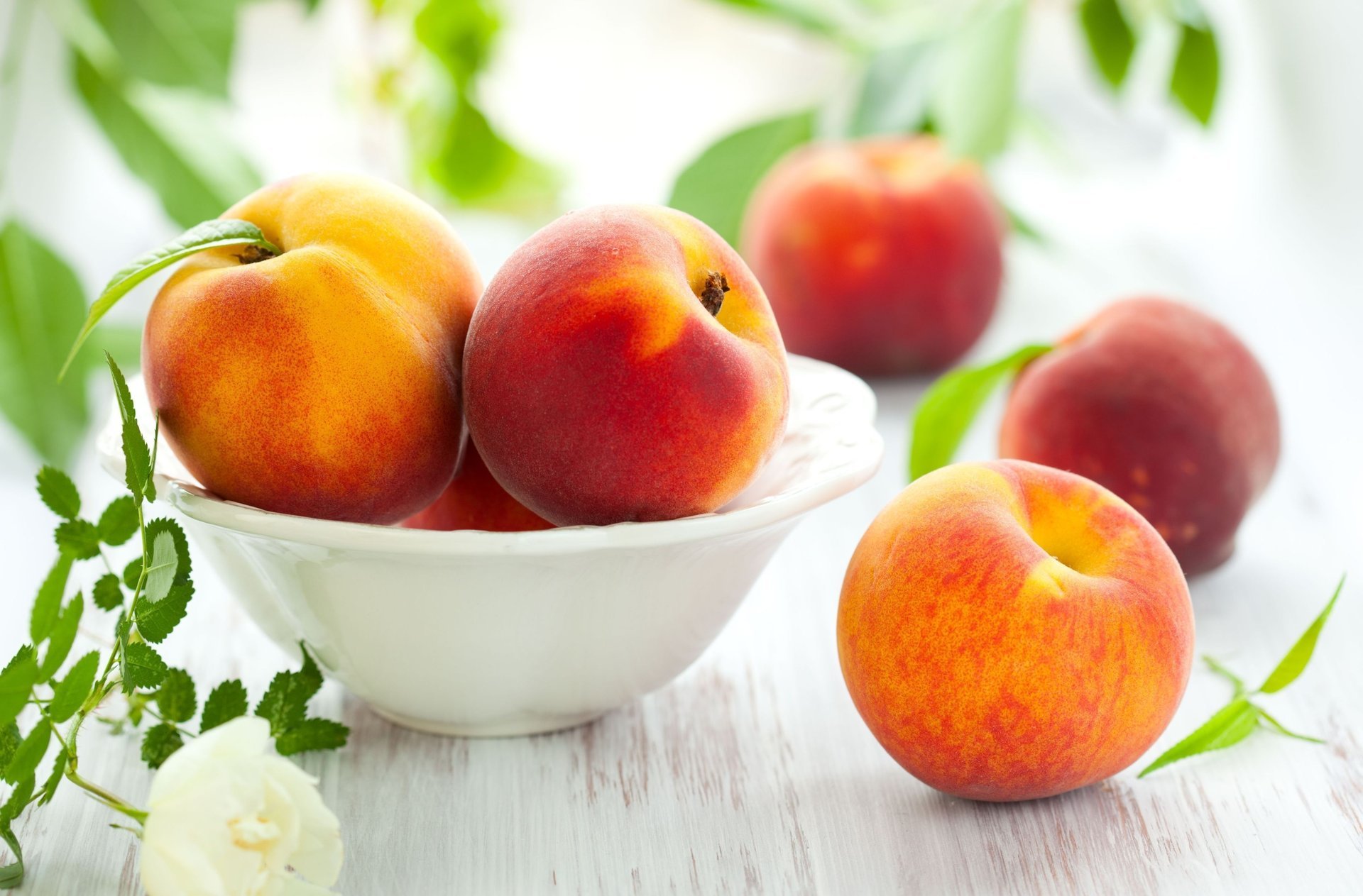 hintergrund essen blätter pfirsich obst nektarine pfirsiche