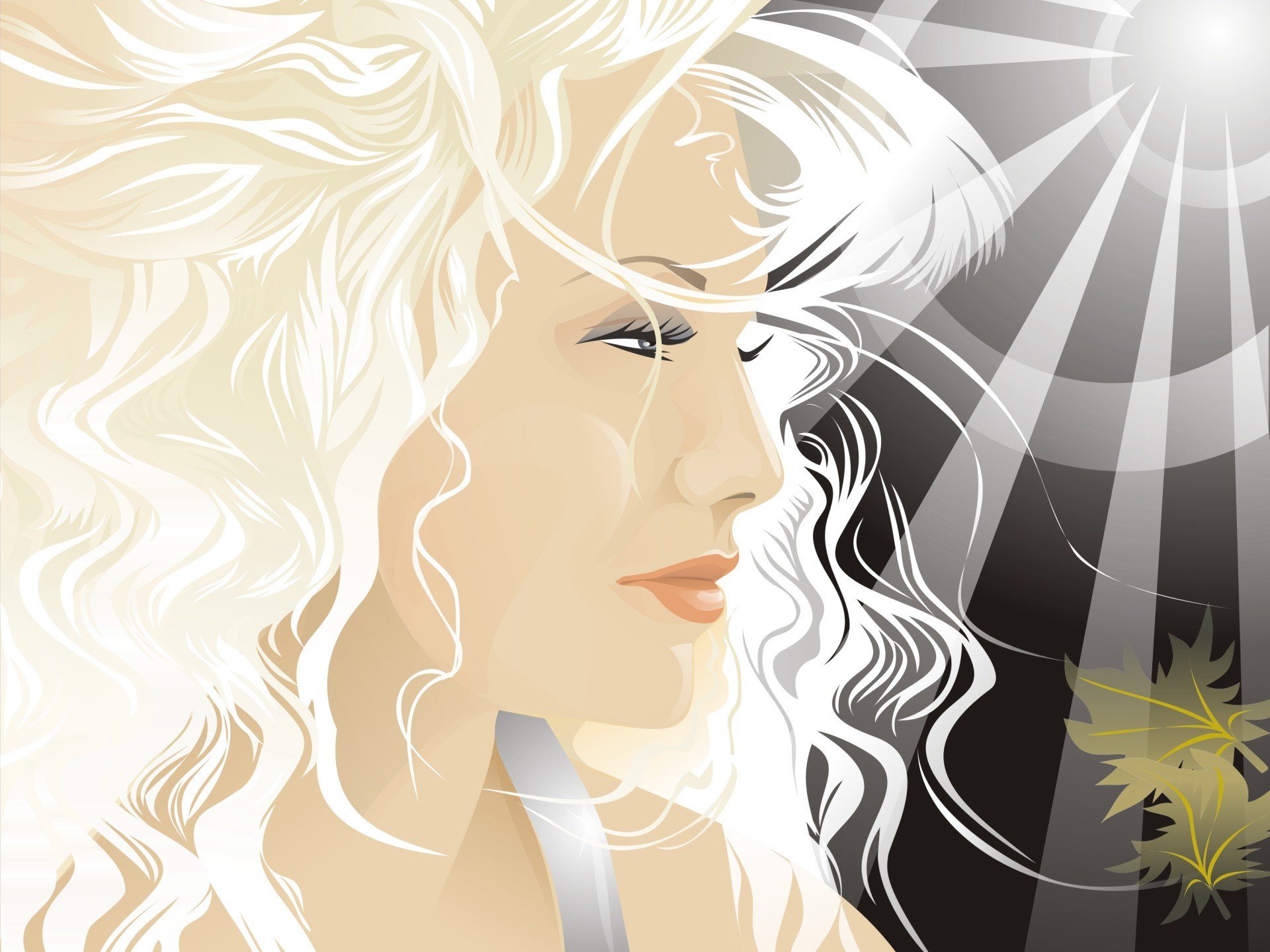 vector blonde view