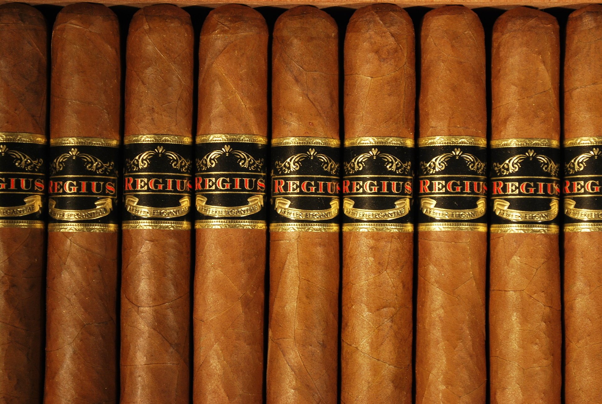 label cigars cuba box brown