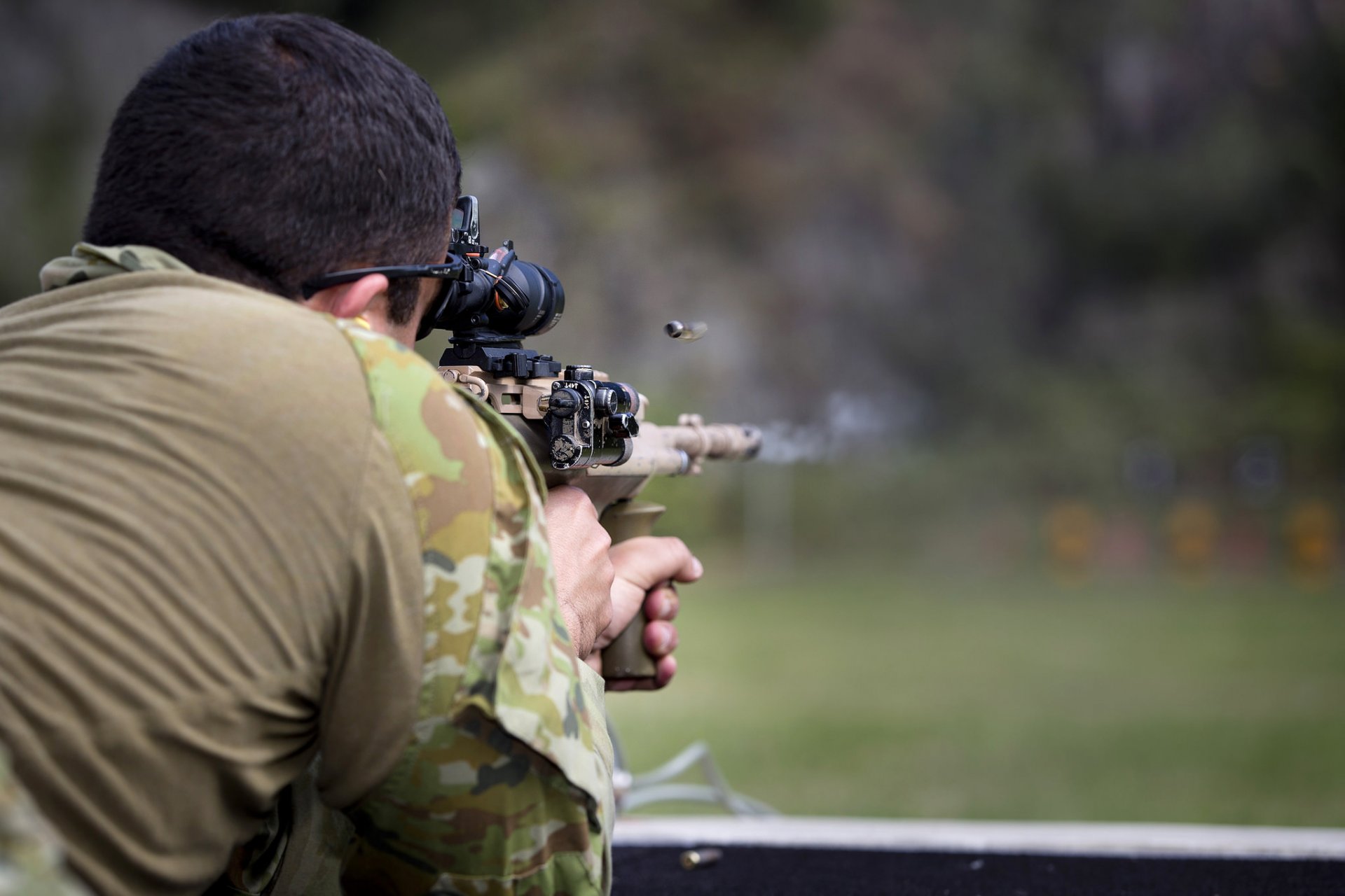 australische armee soldat schuss