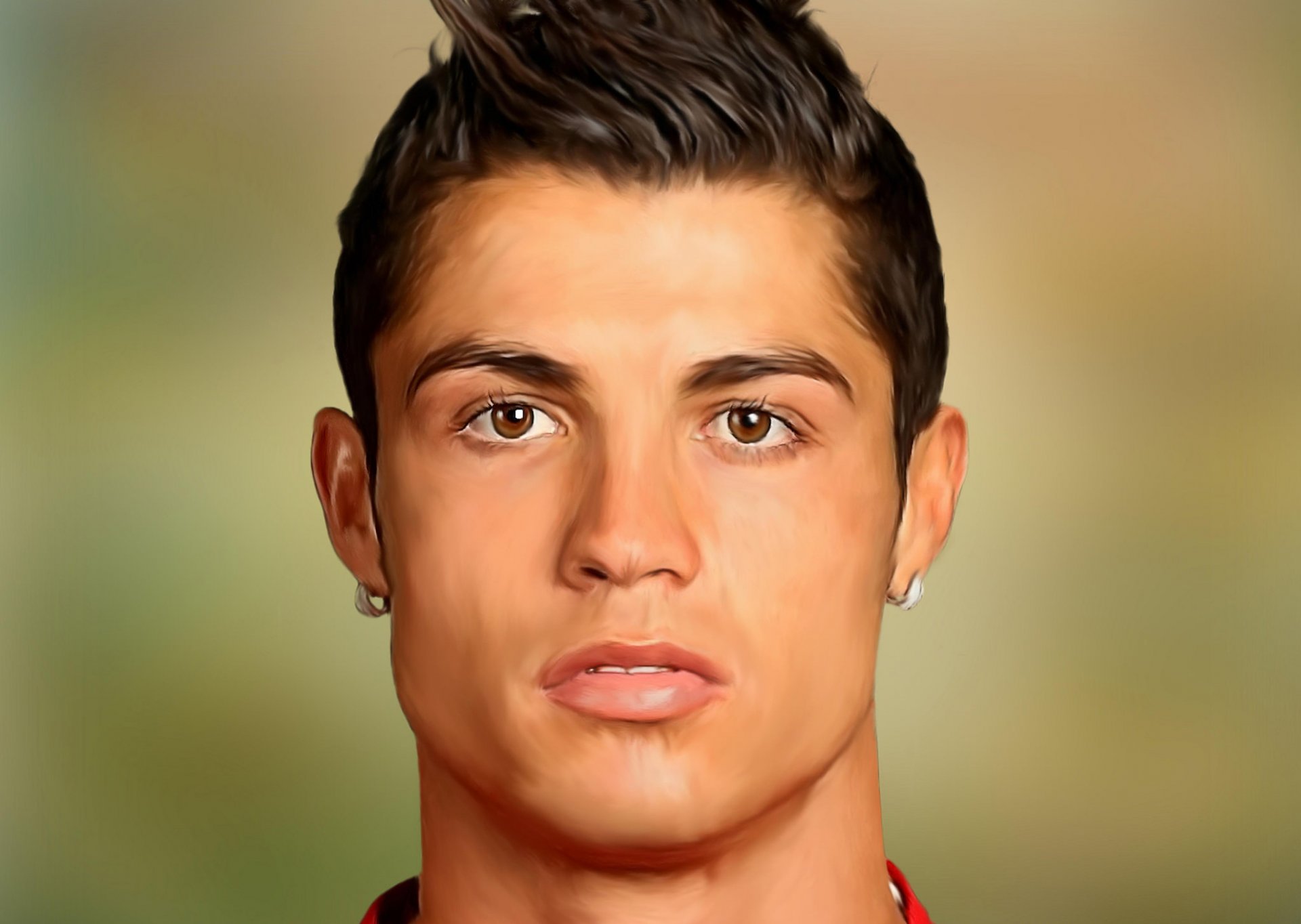 cristiano ronaldo sport football portrait rendu