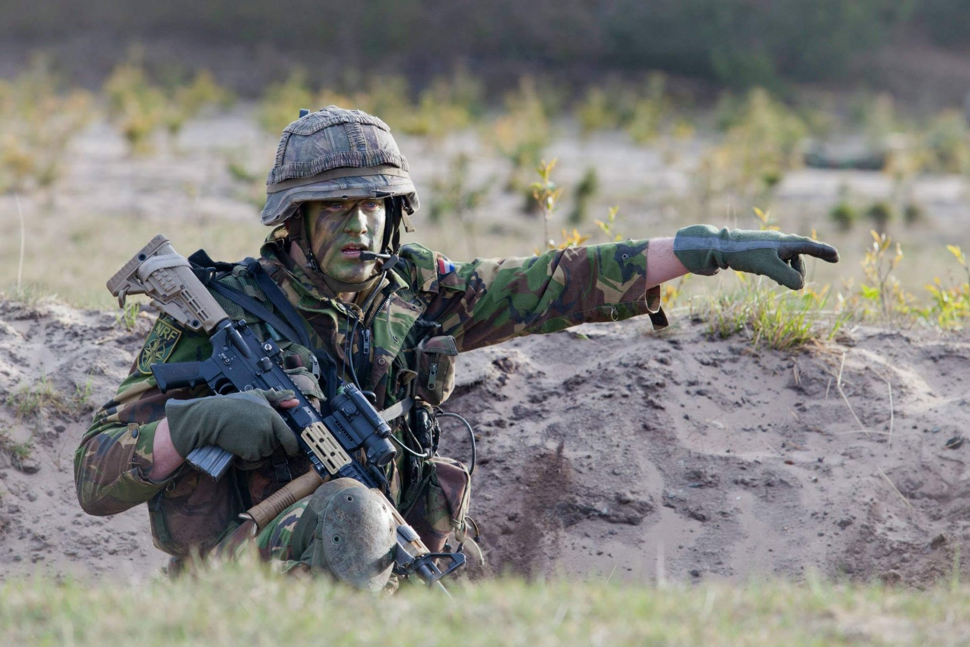 niederländische königliche armee soldat waffe