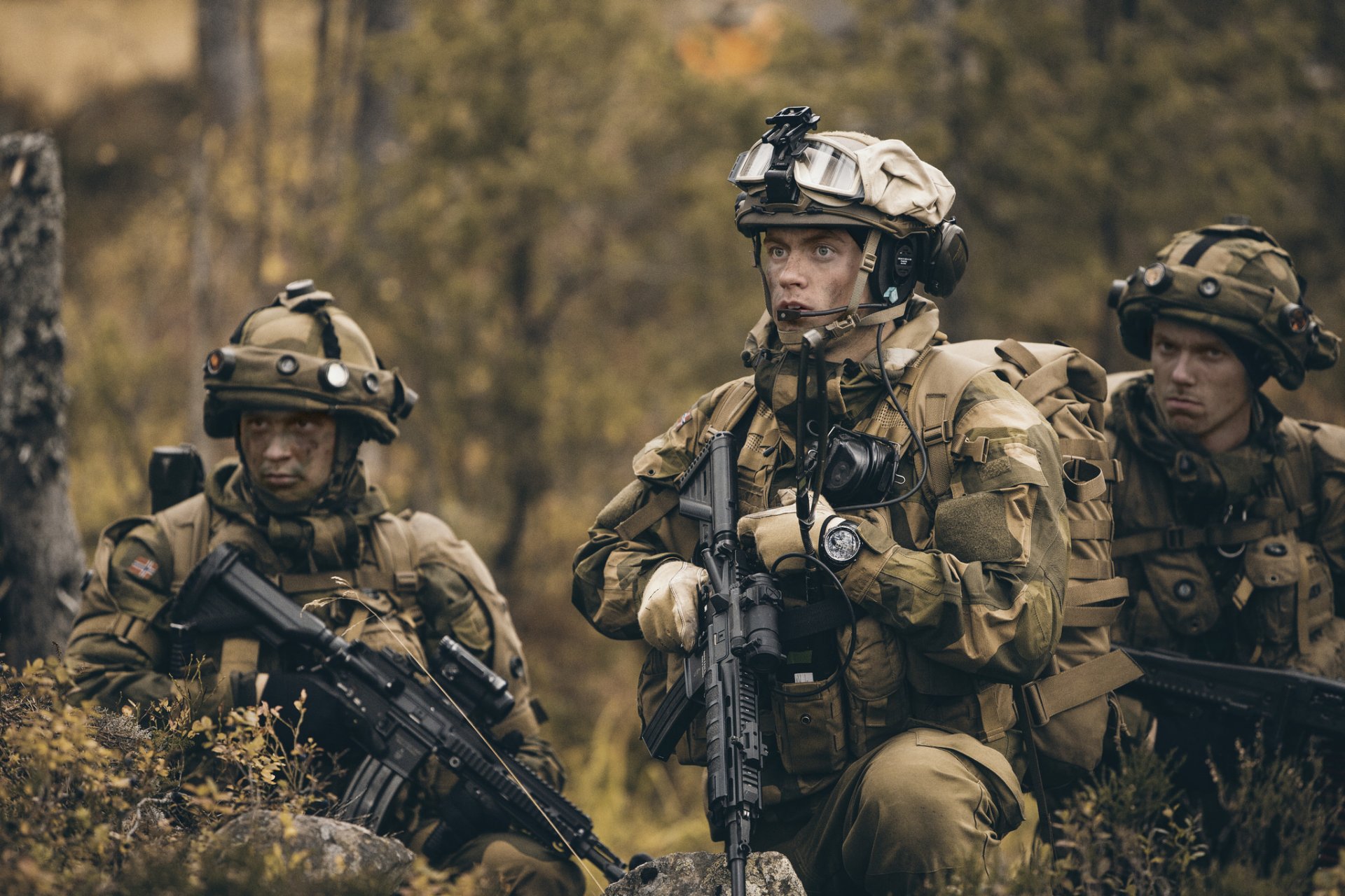 armée norvégienne soldats armes