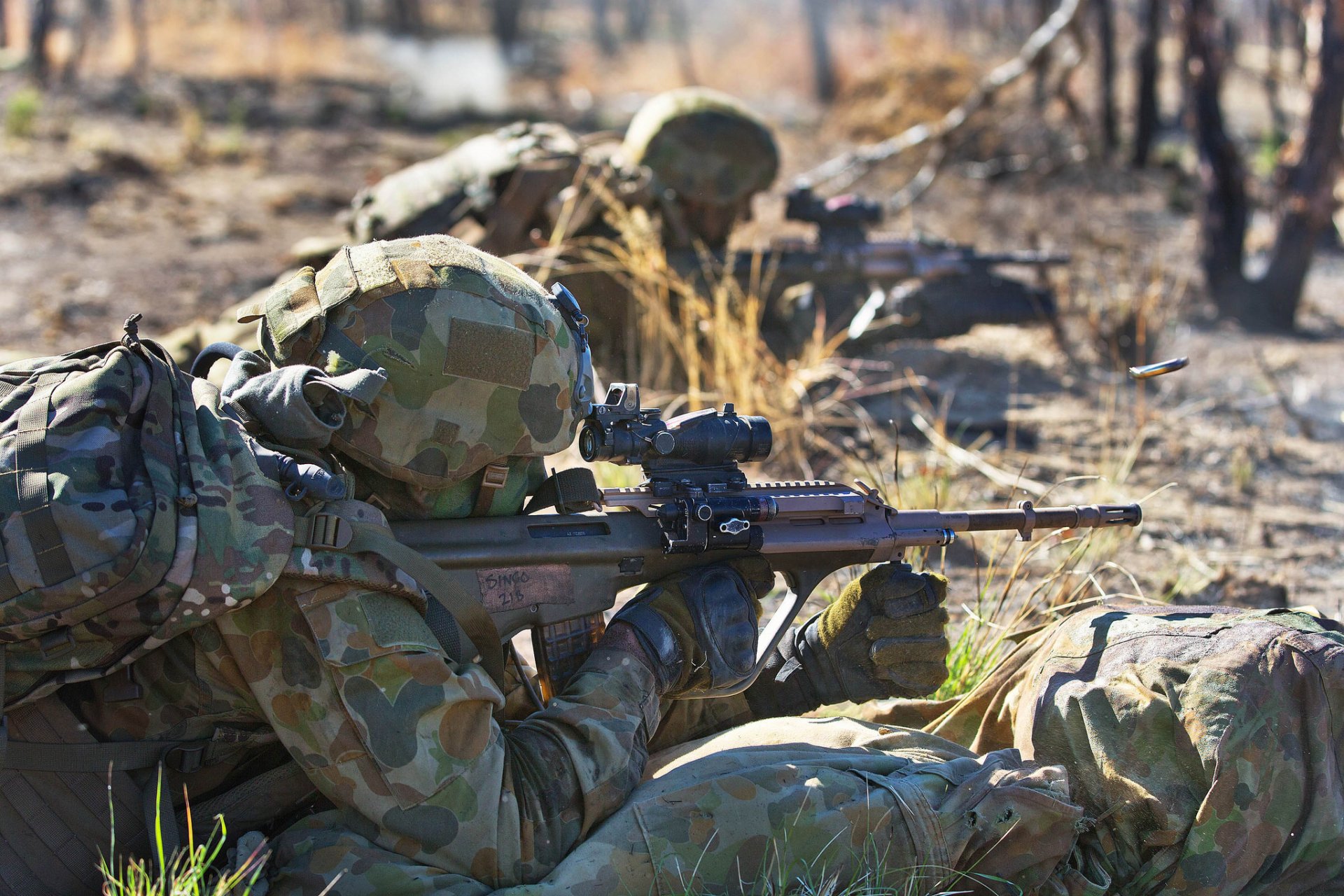 australische armee soldat armee waffe