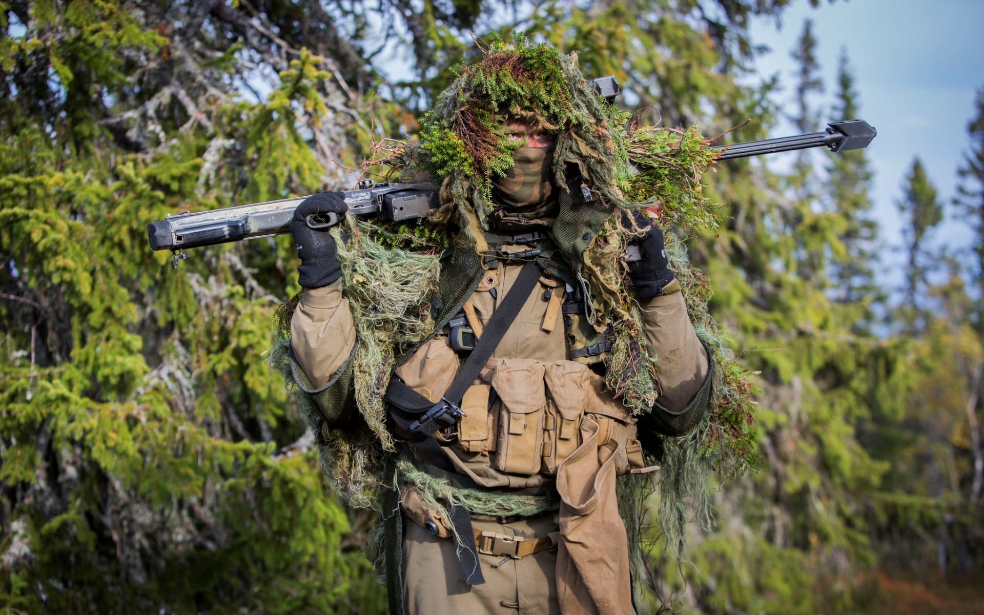 armée norvégienne soldats armes