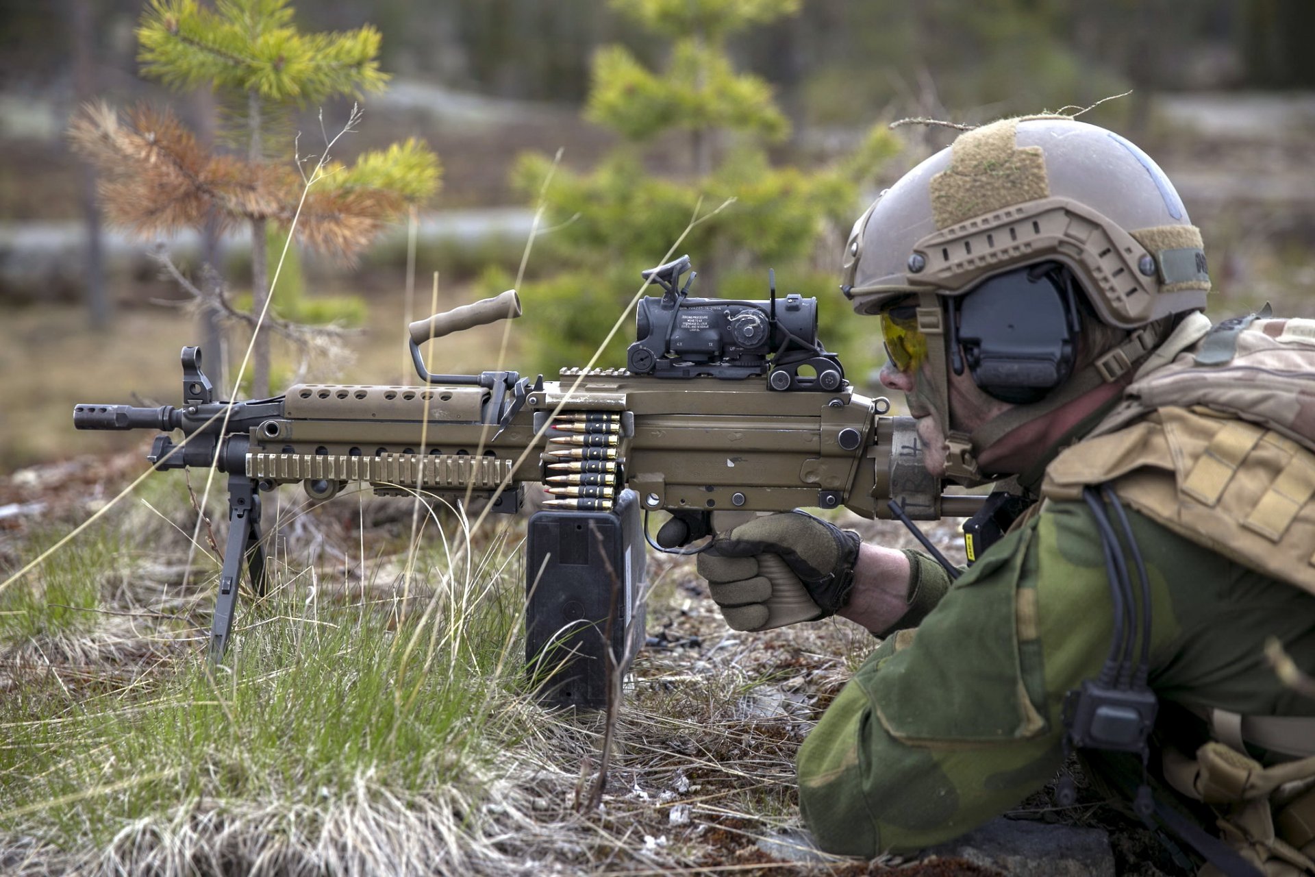 ejército noruego soldado armas