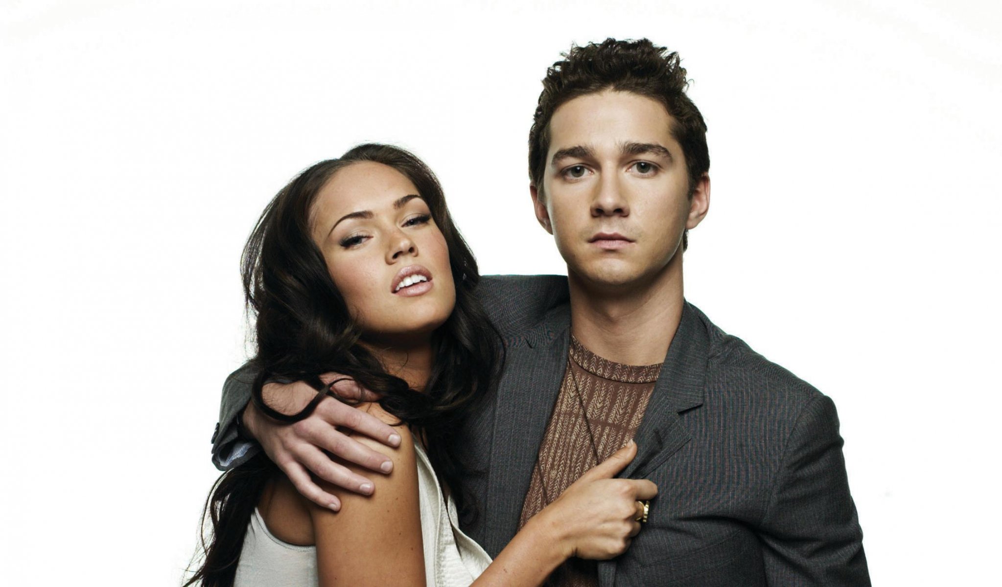 megan fox brunette actress shia labeouf actor