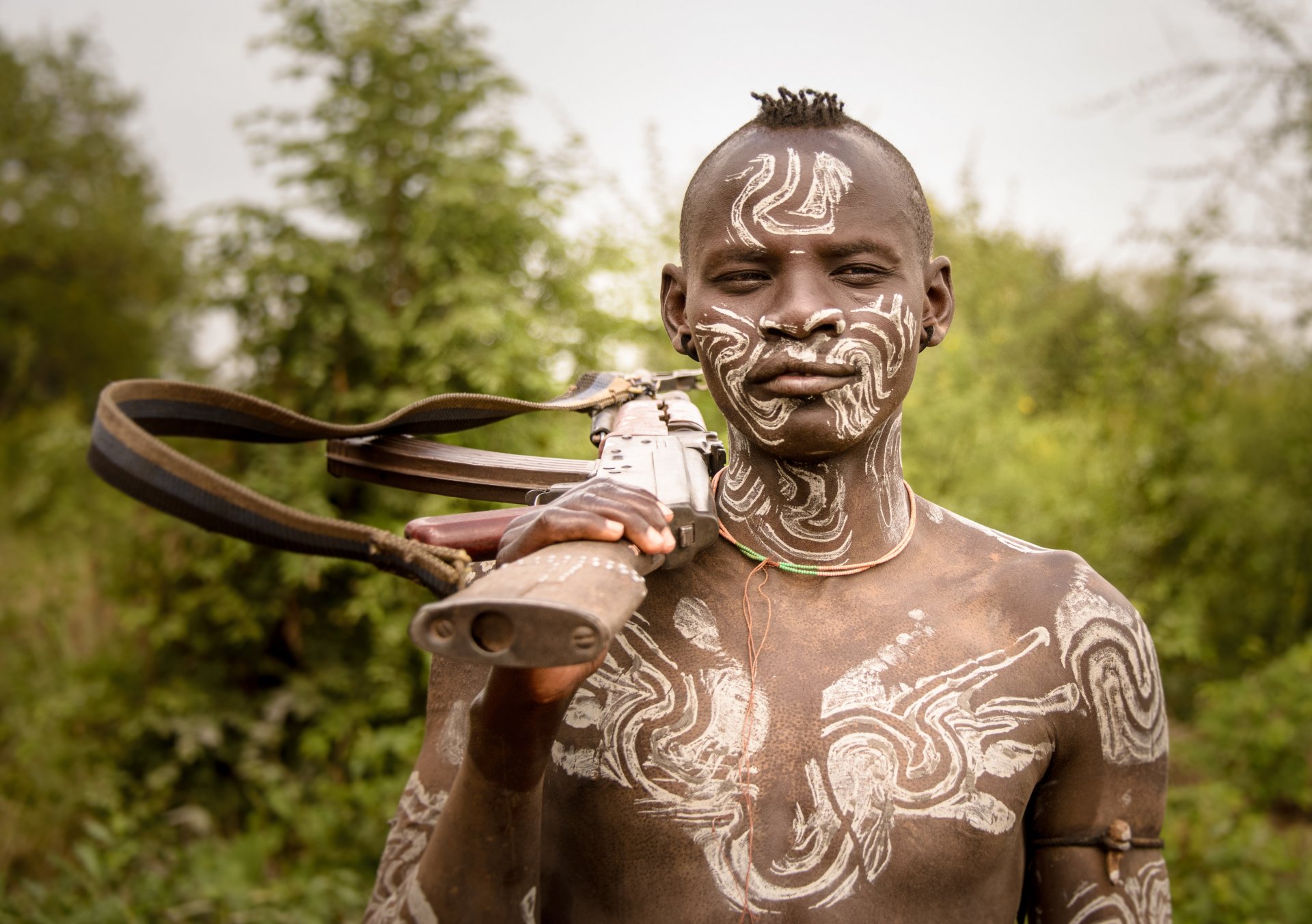 mursi warrior omo wally ethiopie