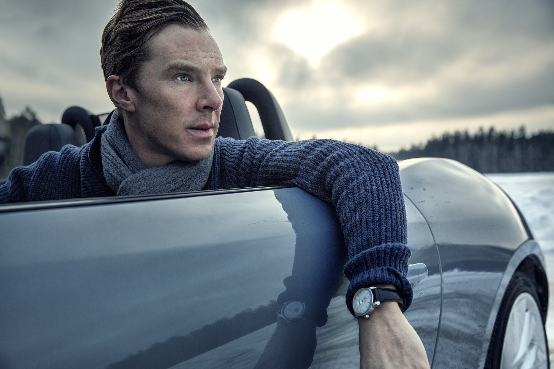 benedict cumberbatch reloj bufanda máquina actor