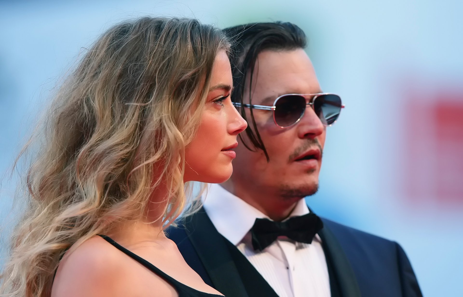 amber heard amber heard depp johnny depp coniugi massa nera messa nera premiere